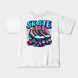 Roller Skates Kids T-Shirt